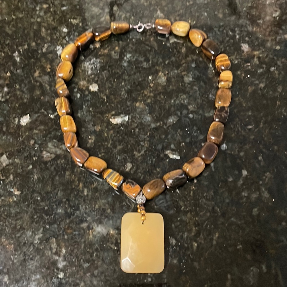 Vintage Tigers Eye Necklace